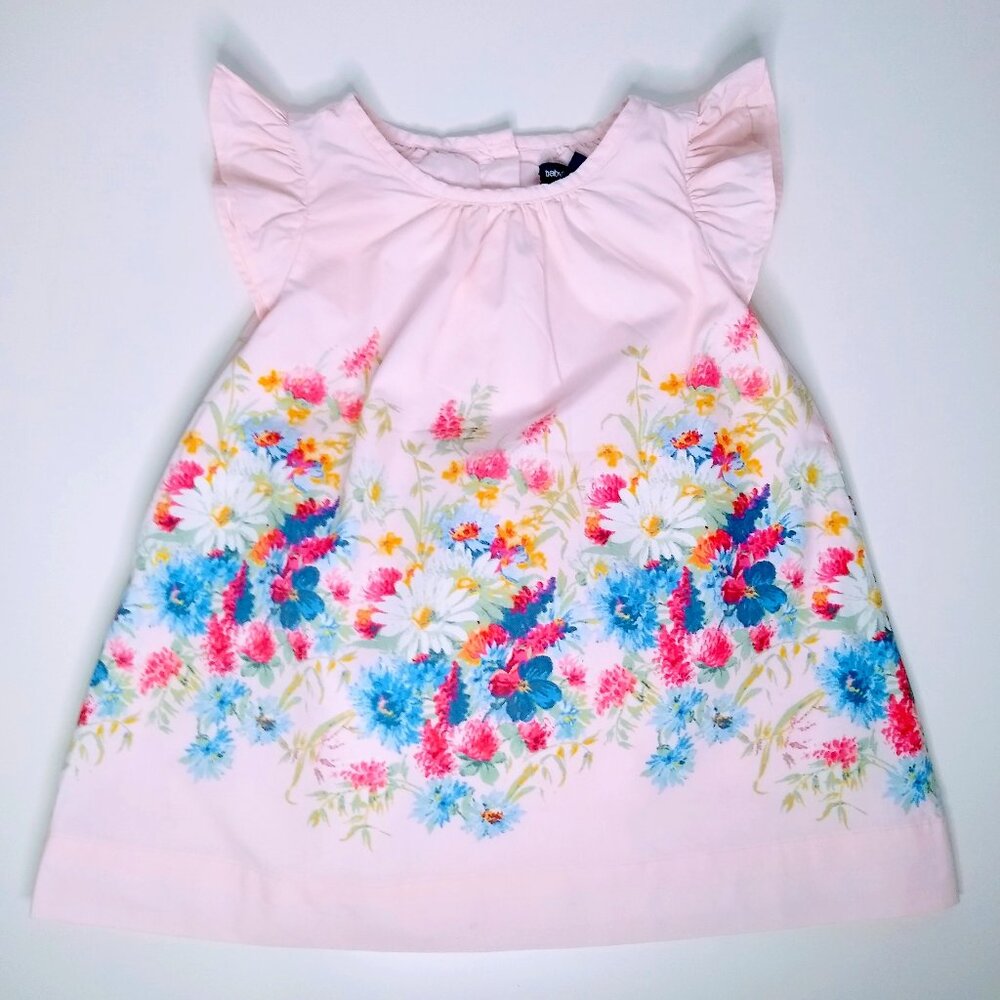 NWT GAP Floral flutter dress in Floral Pink. - Picture 2 of 13